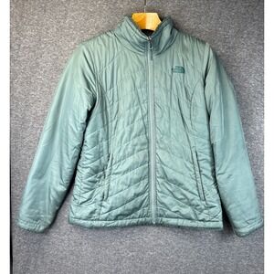The North Face Mossbud Swirl Reversible Jacket Sage Green Womens Size M NF00CUB5
